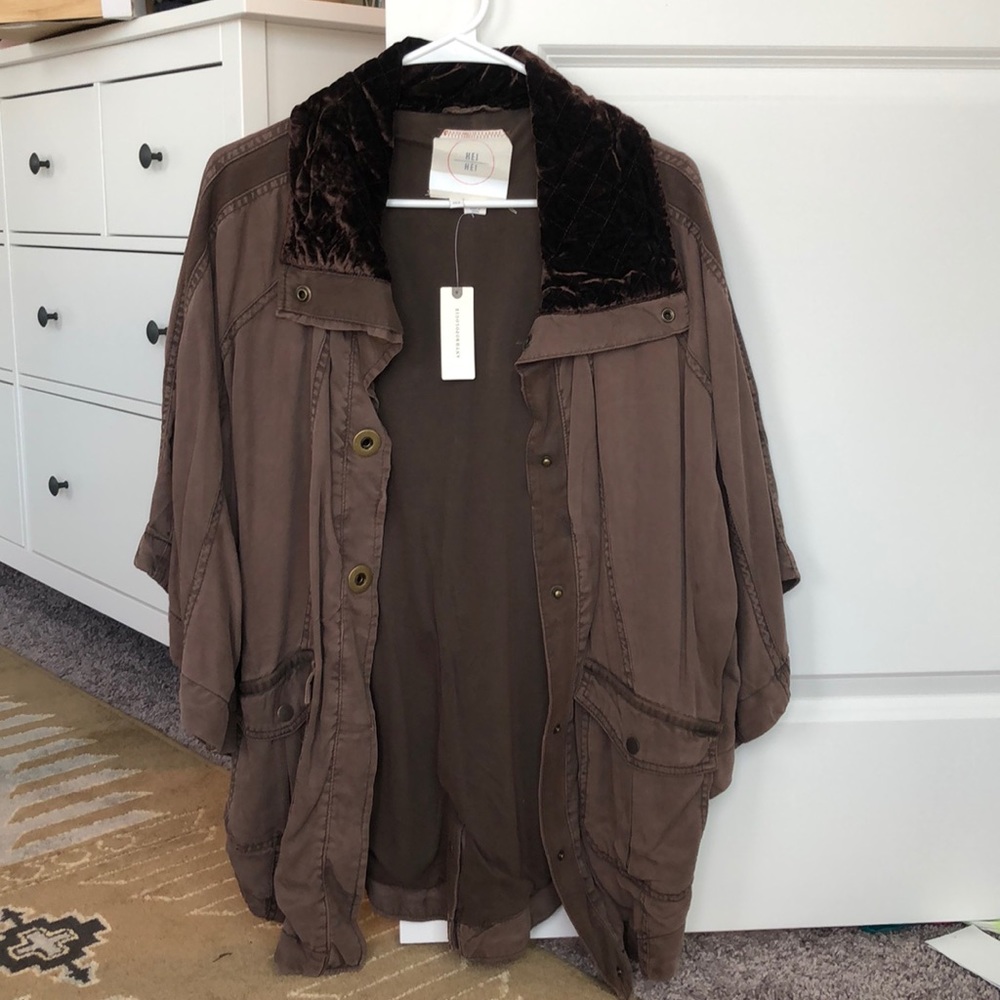 Hei Hei Anthropologie jacket taupe